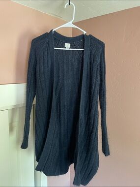 Cozy Open-Front Navy Women’s Cardigan Sweater